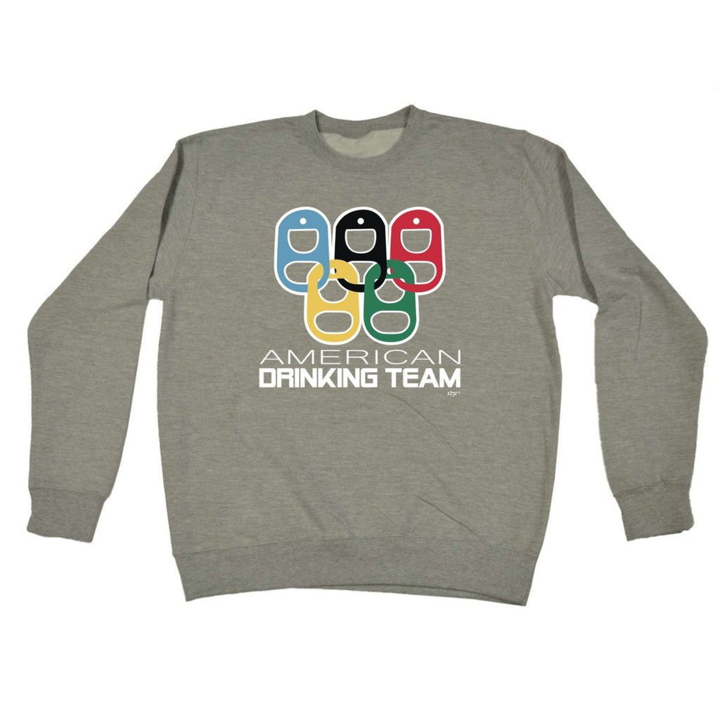 Alcohol American Drinking Team Rings - Funny Novelty Sweatshirt - 123t Australia | Funny T-Shirts Mugs Novelty Gifts