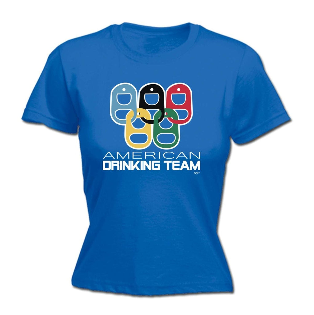 Alcohol American Drinking Team Rings - Funny Novelty Womens T-Shirt T Shirt Tshirt - 123t Australia | Funny T-Shirts Mugs Novelty Gifts