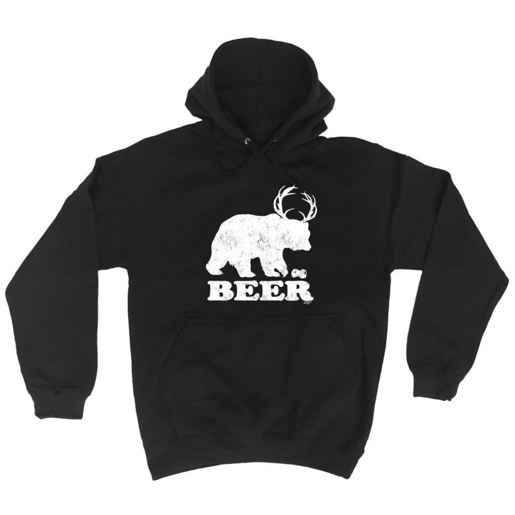 Alcohol Animal Beer Bear Deer - Funny Novelty Hoodies Hoodie - 123t Australia | Funny T-Shirts Mugs Novelty Gifts