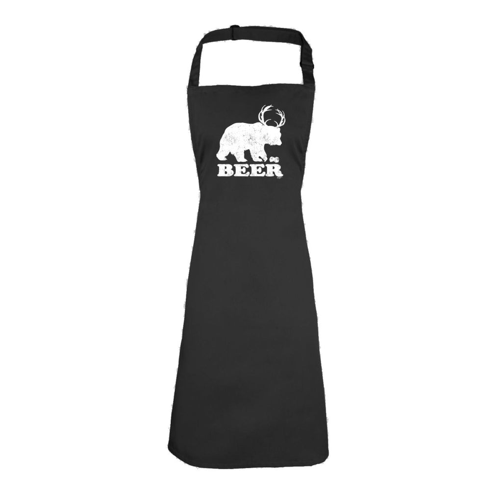 Alcohol Animal Beer Bear Deer - Funny Novelty Kitchen Adult Apron - 123t Australia | Funny T-Shirts Mugs Novelty Gifts