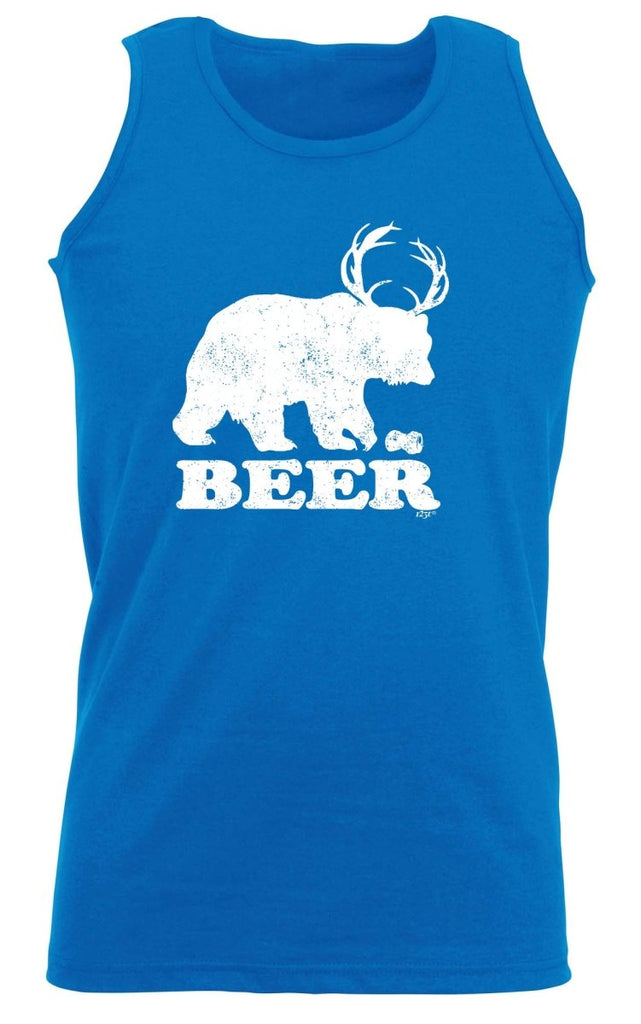 Alcohol Animal Beer Bear Deer - Funny Novelty Vest Singlet Unisex Tank Top - 123t Australia | Funny T-Shirts Mugs Novelty Gifts