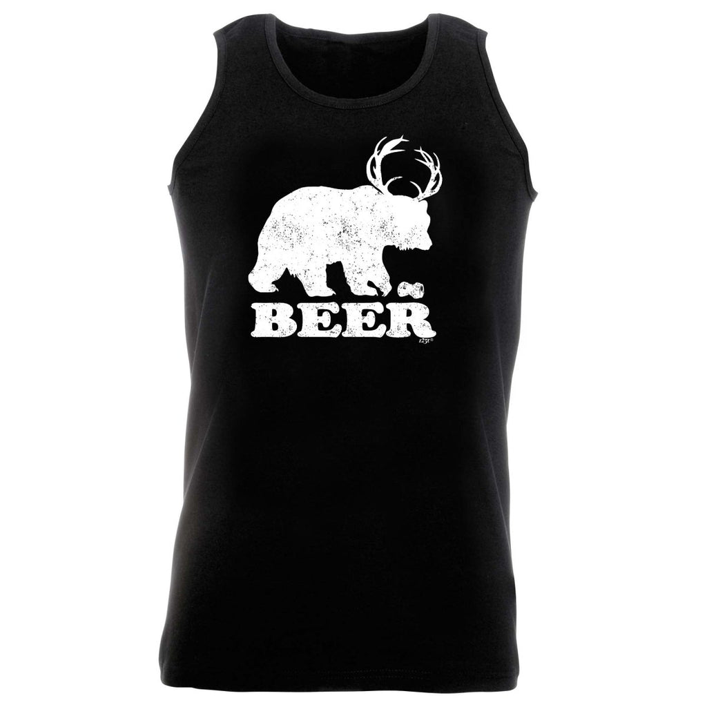Alcohol Animal Beer Bear Deer - Funny Novelty Vest Singlet Unisex Tank Top - 123t Australia | Funny T-Shirts Mugs Novelty Gifts