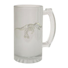 Alcohol Animal Frosted Glass Beer Stein - Dino Skeleton Design - Funny Novelty Birthday - 123t Australia | Funny T-Shirts Mugs Novelty Gifts