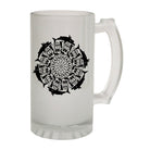 Alcohol Animal Frosted Glass Beer Stein - Shark Kaleidoscope Dive - Funny Novelty Birthday - 123t Australia | Funny T-Shirts Mugs Novelty Gifts