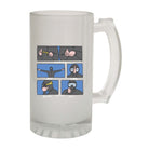 Alcohol Animal Ow Fucking Big Shark Behind You - Funny Novelty Beer Stein - 123t Australia | Funny T-Shirts Mugs Novelty Gifts