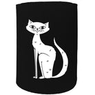 Alcohol Animal Stubby Holder - Cat Sitting Pussy Pet - Funny Novelty Birthday Gift Joke Beer Can Bottle - 123t Australia | Funny T-Shirts Mugs Novelty Gifts