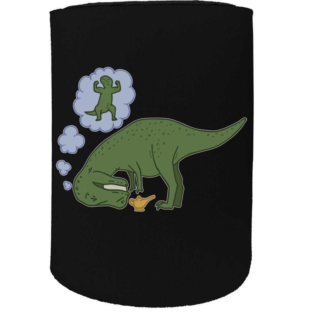 Alcohol Animal Stubby Holder - Dinosaur T Rex Wish - Funny Novelty Birthday Gift Joke Beer Can Bottle - 123t Australia | Funny T-Shirts Mugs Novelty Gifts