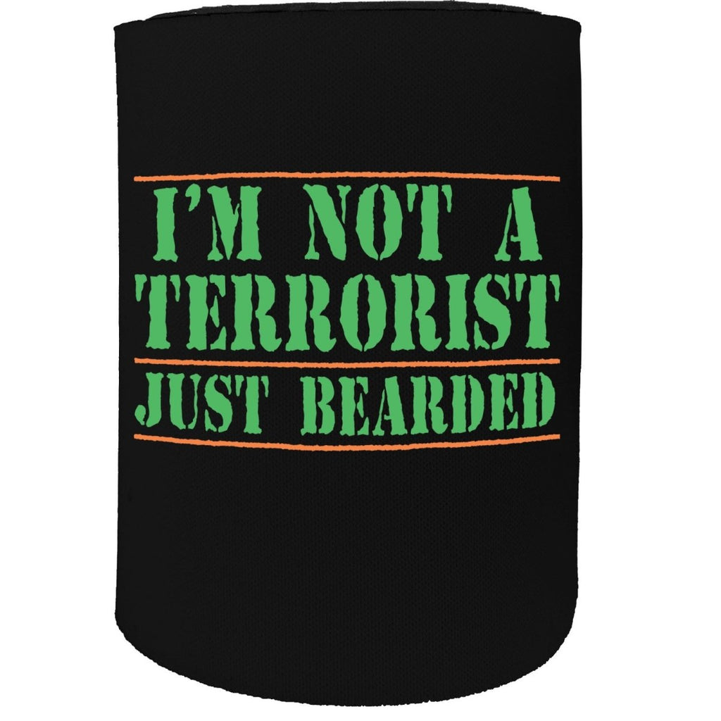 Alcohol Animal Stubby Holder - Im Not Terrorist Just Bearded - Funny Novelty Birthday Gift Joke Beer - 123t Australia | Funny T-Shirts Mugs Novelty Gifts