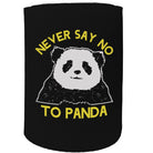 Alcohol Animal Stubby Holder - Never Say No To Panda - Funny Novelty Birthday Gift Joke Beer Can Bottle - 123t Australia | Funny T-Shirts Mugs Novelty Gifts