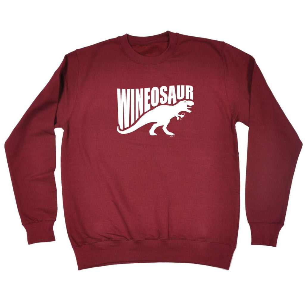 Alcohol Animal Wineosaur Dinosaur - Funny Novelty Sweatshirt - 123t Australia | Funny T-Shirts Mugs Novelty Gifts