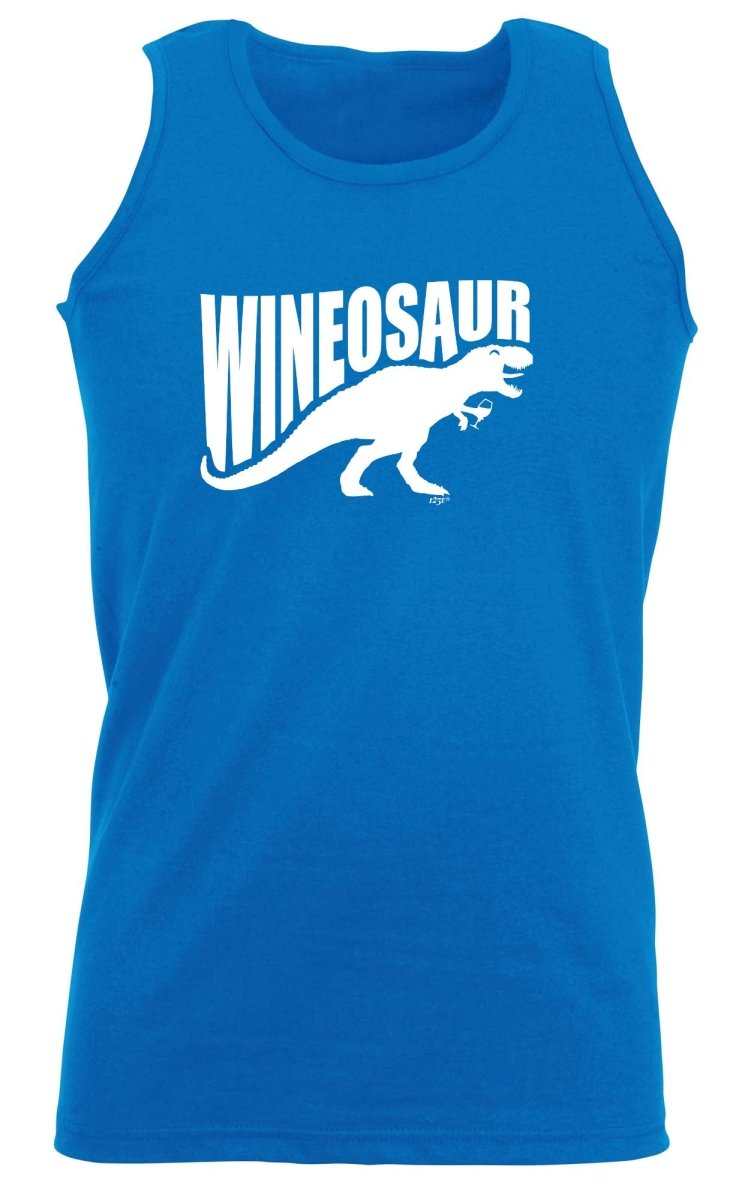 Alcohol Animal Wineosaur Dinosaur - Funny Novelty Vest Singlet Unisex Tank Top - 123t Australia | Funny T-Shirts Mugs Novelty Gifts