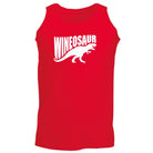 Alcohol Animal Wineosaur Dinosaur - Funny Novelty Vest Singlet Unisex Tank Top - 123t Australia | Funny T-Shirts Mugs Novelty Gifts