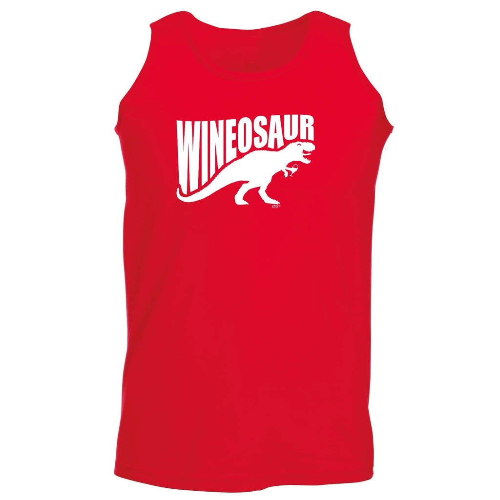 Alcohol Animal Wineosaur Dinosaur - Funny Novelty Vest Singlet Unisex Tank Top - 123t Australia | Funny T-Shirts Mugs Novelty Gifts