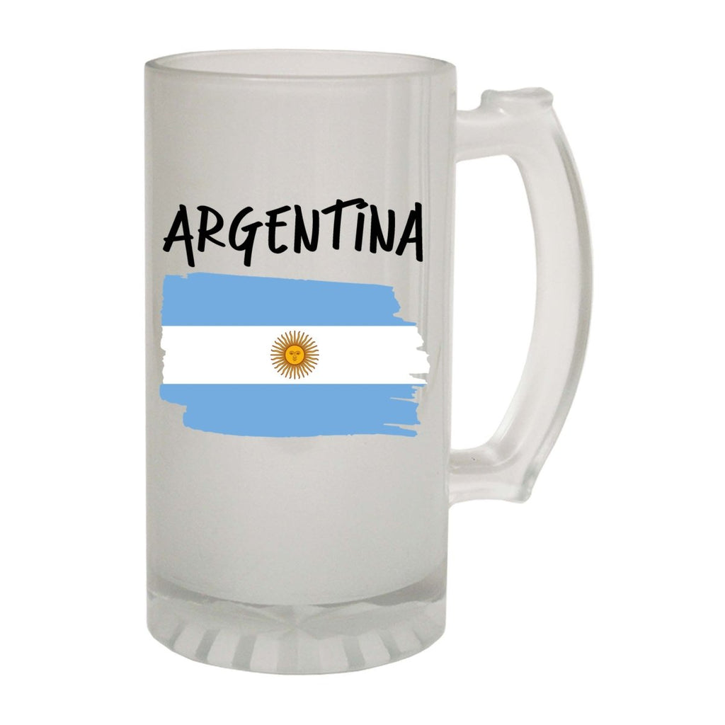 Alcohol Argentina Country Flag Nationality - Beer Stein - 123t Australia | Funny T-Shirts Mugs Novelty Gifts