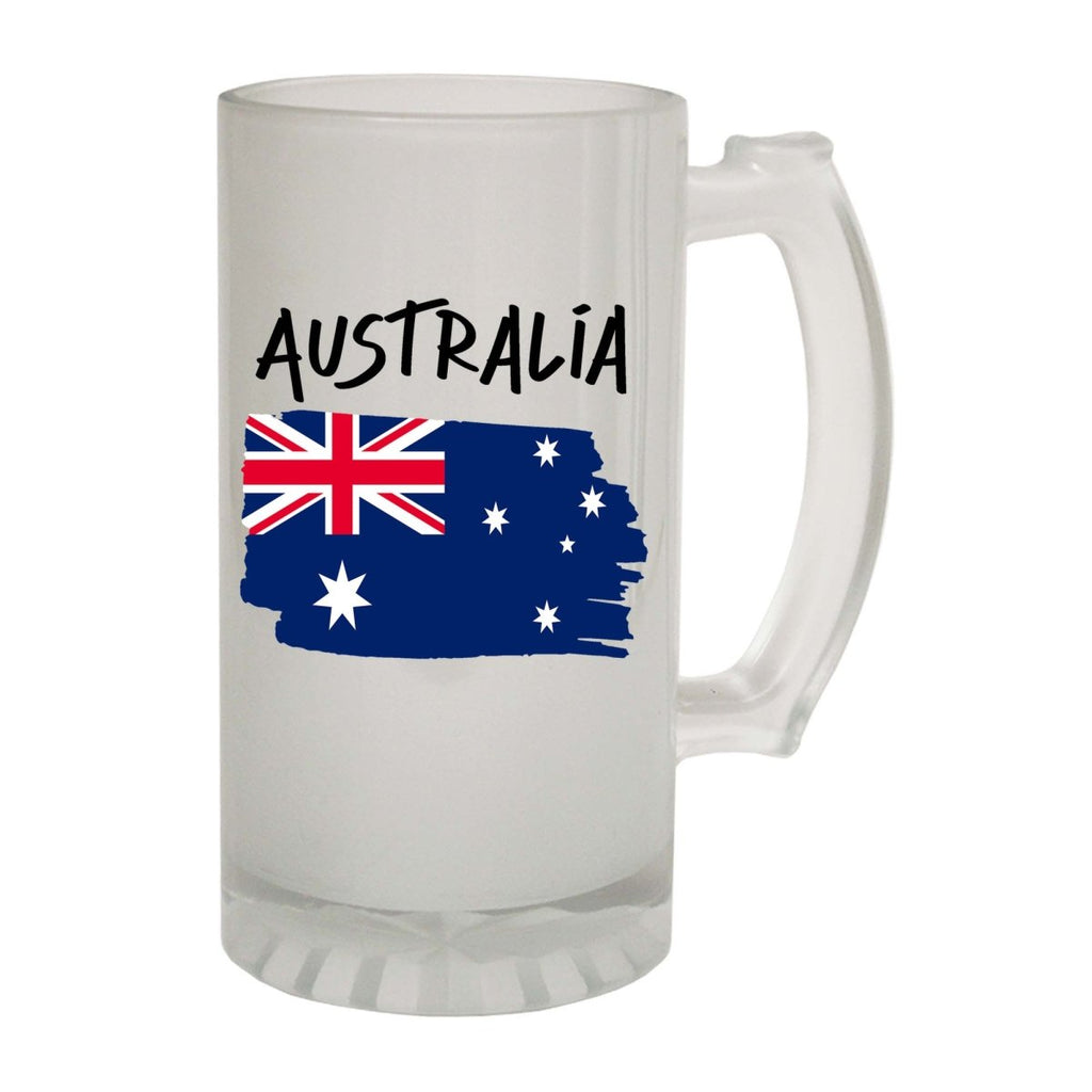 Alcohol Australia Country Flag Nationality - Beer Stein - 123t Australia | Funny T-Shirts Mugs Novelty Gifts