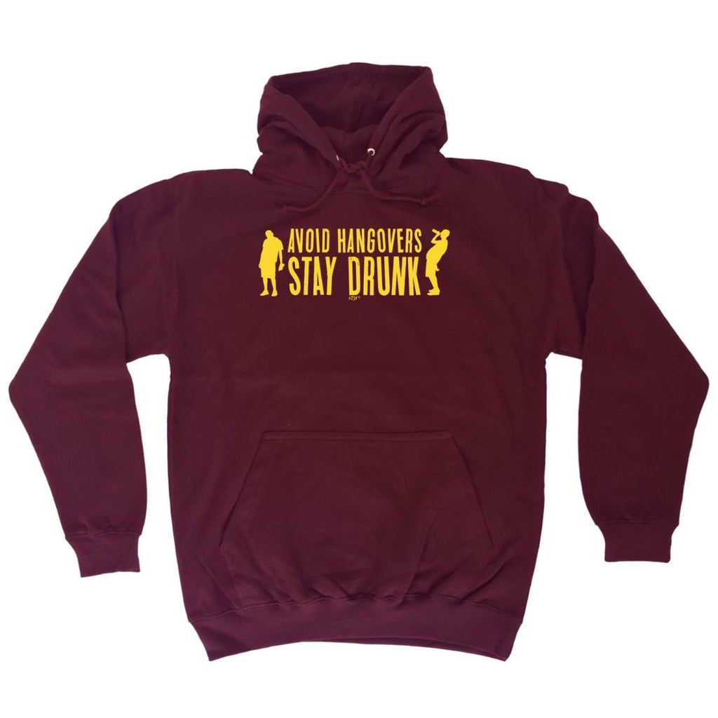 Alcohol Avoid Hangovers Stay Drunk - Funny Novelty Hoodies Hoodie - 123t Australia | Funny T-Shirts Mugs Novelty Gifts