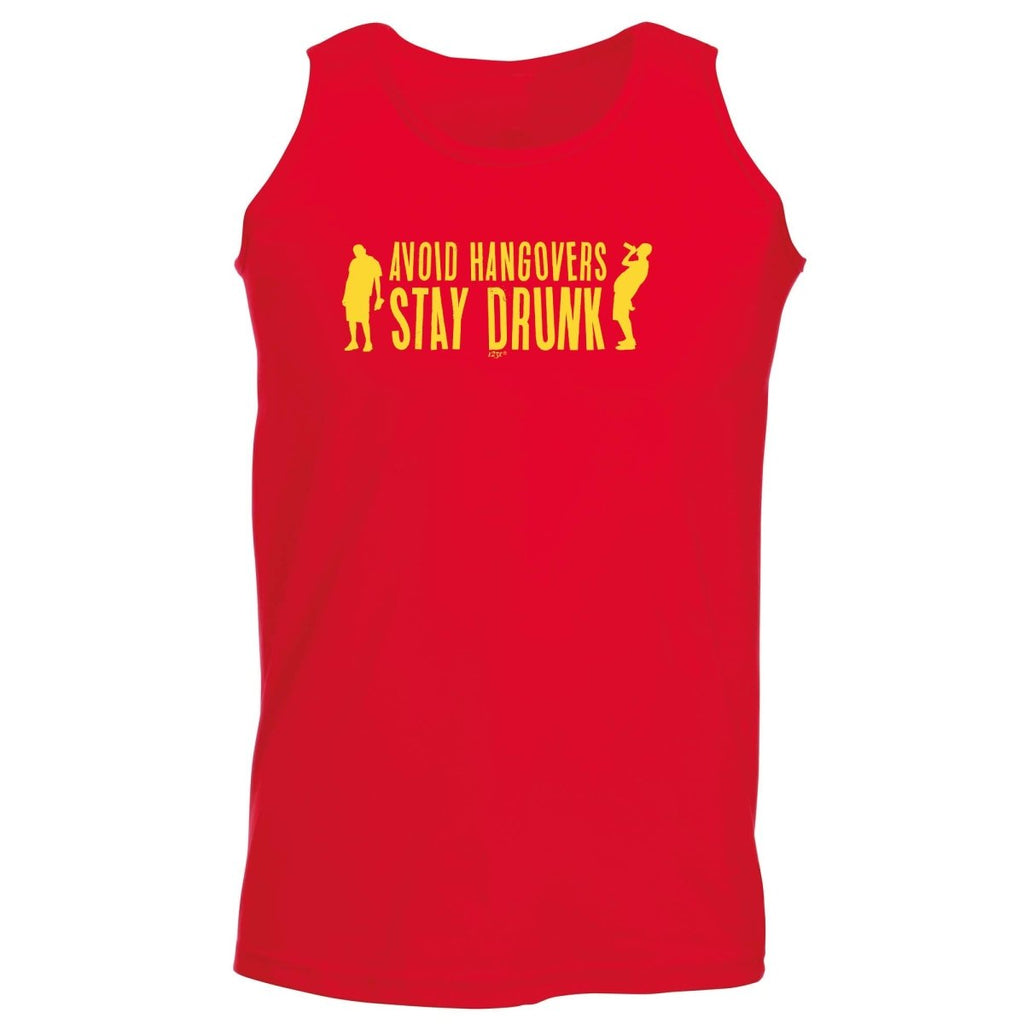 Alcohol Avoid Hangovers Stay Drunk - Funny Novelty Vest Singlet Unisex Tank Top - 123t Australia | Funny T-Shirts Mugs Novelty Gifts