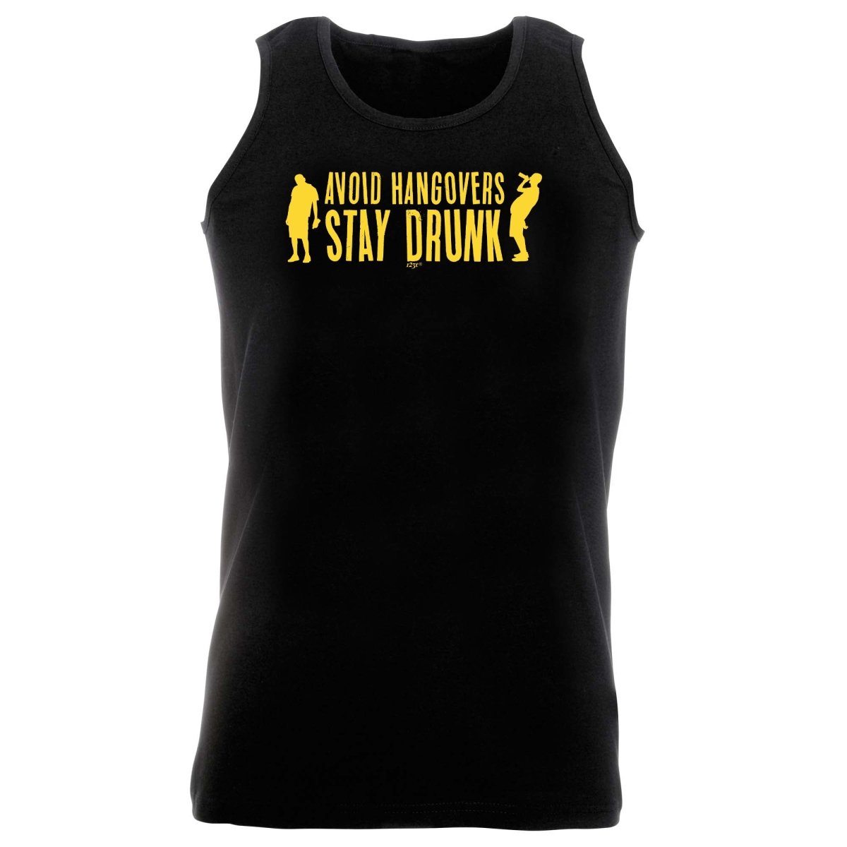 Alcohol Avoid Hangovers Stay Drunk - Funny Novelty Vest Singlet Unisex Tank Top - 123t Australia | Funny T-Shirts Mugs Novelty Gifts