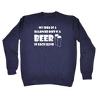 Alcohol Balanced Diet Is A Beer Each Hand - Funny Novelty Sweatshirt - 123t Australia | Funny T-Shirts Mugs Novelty Gifts
