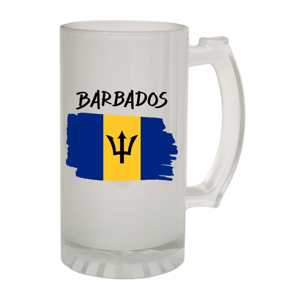 Alcohol Barbados Country Flag Nationality - Beer Stein - 123t Australia | Funny T-Shirts Mugs Novelty Gifts