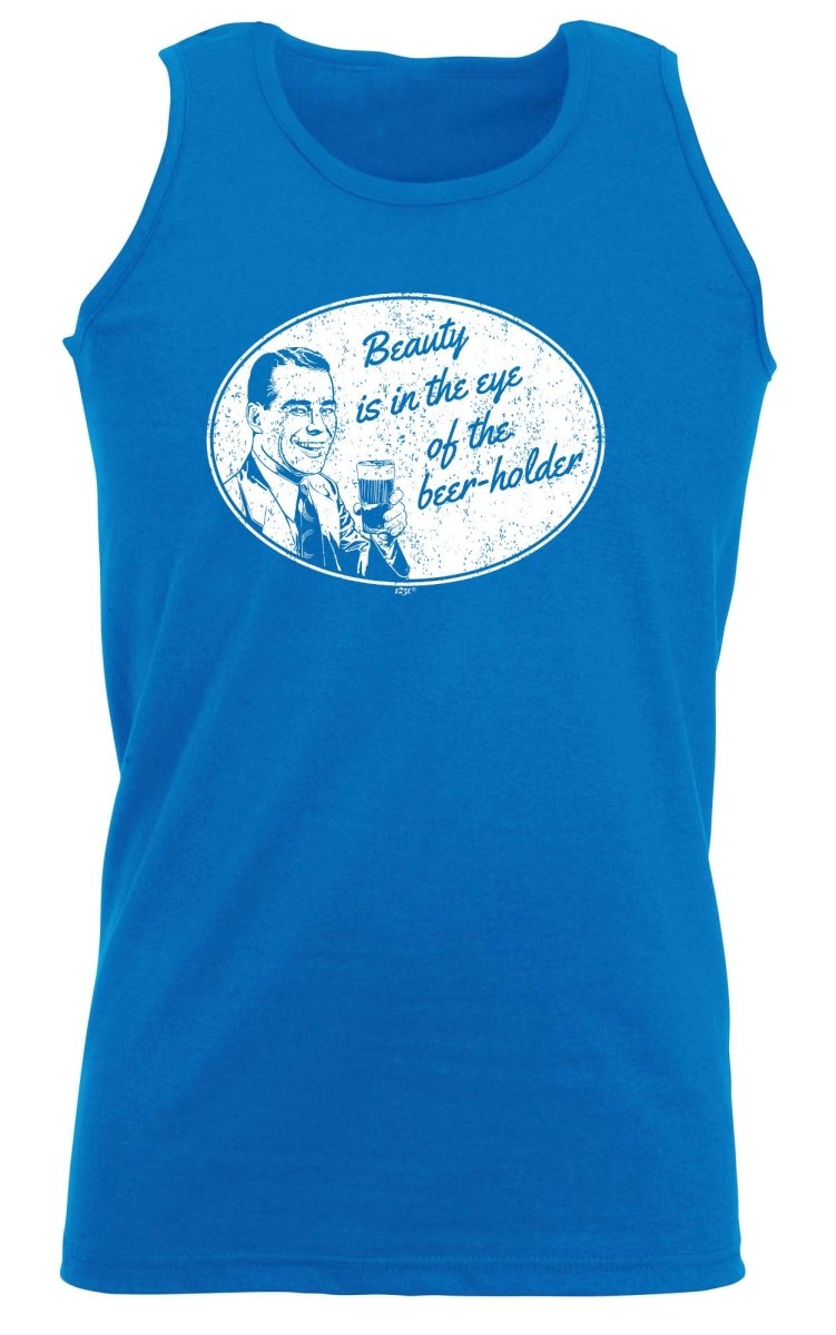Alcohol Beauty Eye Beer Holder - Funny Novelty Vest Singlet Unisex Tank Top - 123t Australia | Funny T-Shirts Mugs Novelty Gifts