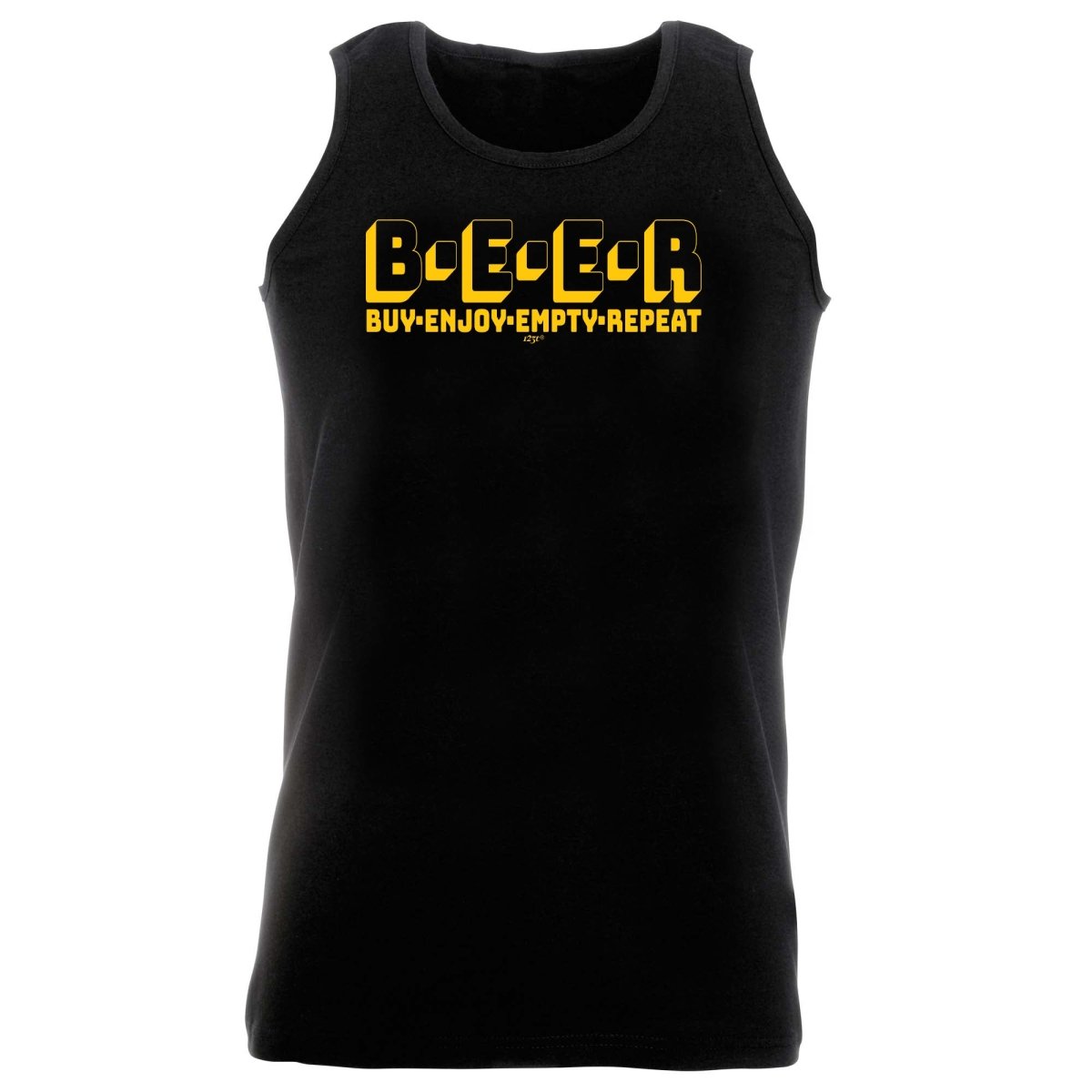 Alcohol Beer Buy Enjoy Empty Repeat - Funny Novelty Vest Singlet Unisex Tank Top - 123t Australia | Funny T-Shirts Mugs Novelty Gifts