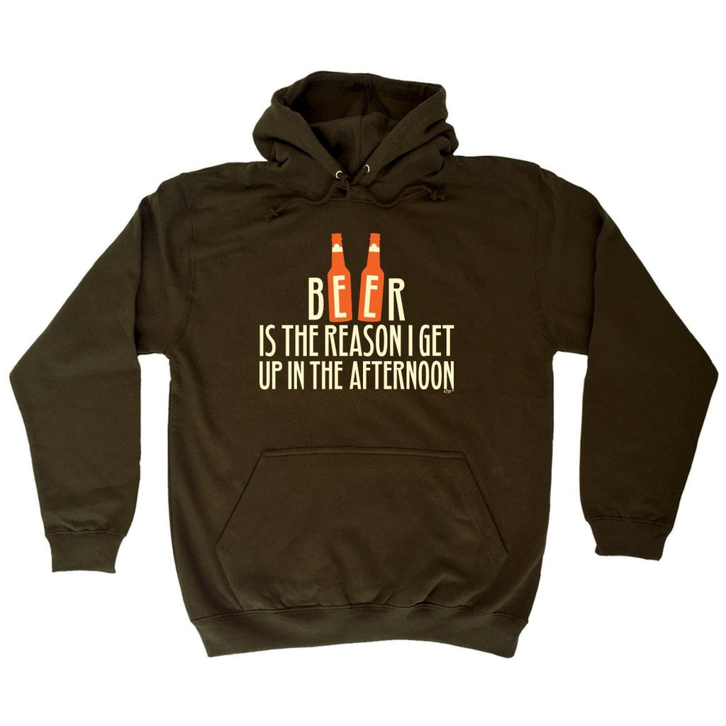 Alcohol Beer Is The Reason Get Up In The Afternoon - Funny Novelty Hoodies Hoodie - 123t Australia | Funny T-Shirts Mugs Novelty Gifts