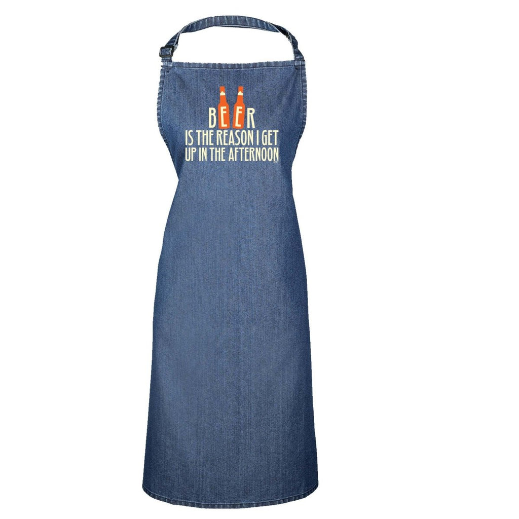 Alcohol Beer Is The Reason Get Up In The Afternoon - Funny Novelty Kitchen Adult Apron - 123t Australia | Funny T-Shirts Mugs Novelty Gifts
