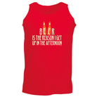 Alcohol Beer Is The Reason Get Up In The Afternoon - Funny Novelty Vest Singlet Unisex Tank Top - 123t Australia | Funny T-Shirts Mugs Novelty Gifts