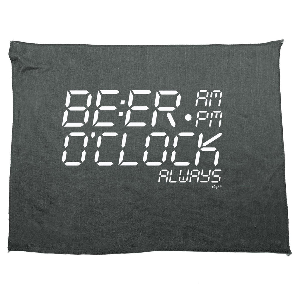 Alcohol Beer O Clock Alarm - Funny Novelty Soft Sport Microfiber Towel - 123t Australia | Funny T-Shirts Mugs Novelty Gifts