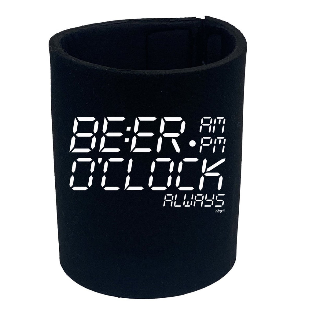 Alcohol Beer O Clock Alarm - Funny Novelty Stubby Holder - 123t Australia | Funny T-Shirts Mugs Novelty Gifts