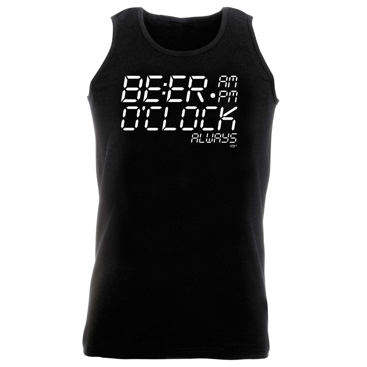 Alcohol Beer O Clock Alarm - Funny Novelty Vest Singlet Unisex Tank Top - 123t Australia | Funny T-Shirts Mugs Novelty Gifts