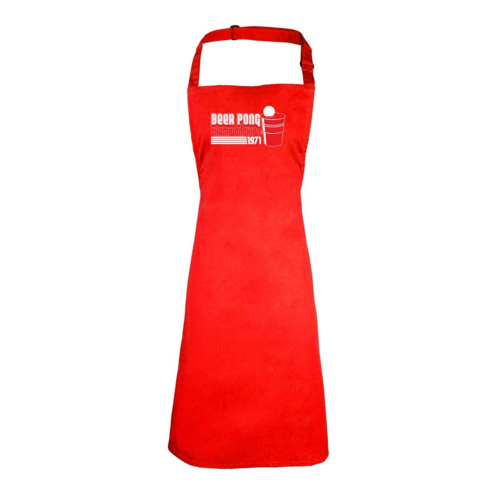 Alcohol Beer Pong Championships - Funny Novelty Kitchen Adult Apron - 123t Australia | Funny T-Shirts Mugs Novelty Gifts
