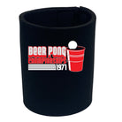 Alcohol Beer Pong Championships - Funny Novelty Stubby Holder - 123t Australia | Funny T-Shirts Mugs Novelty Gifts