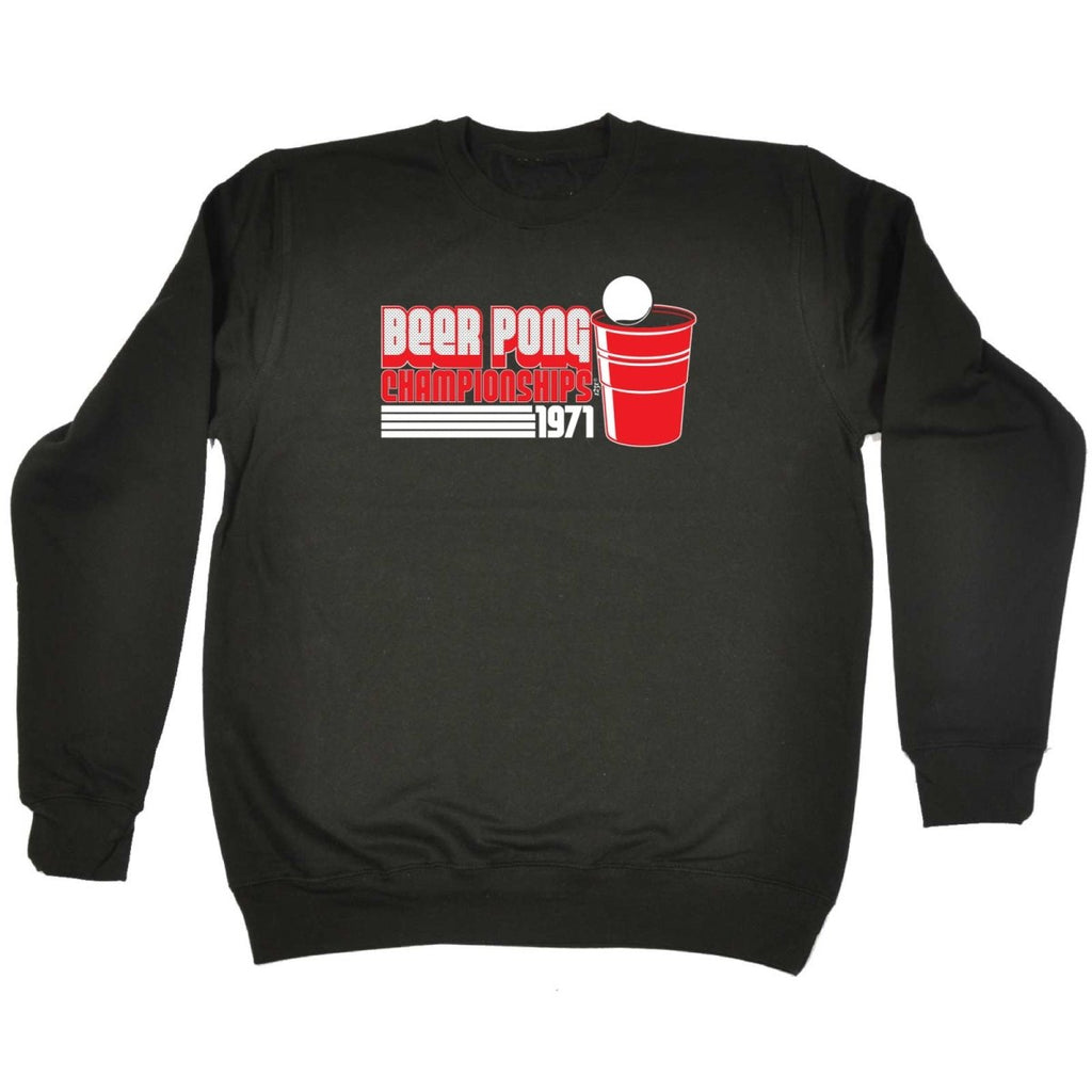 Alcohol Beer Pong Championships - Funny Novelty Sweatshirt - 123t Australia | Funny T-Shirts Mugs Novelty Gifts