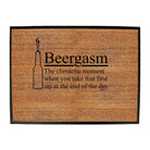 Alcohol Beergasm - Funny Novelty Doormat Man Cave Floor mat - 123t Australia | Funny T-Shirts Mugs Novelty Gifts