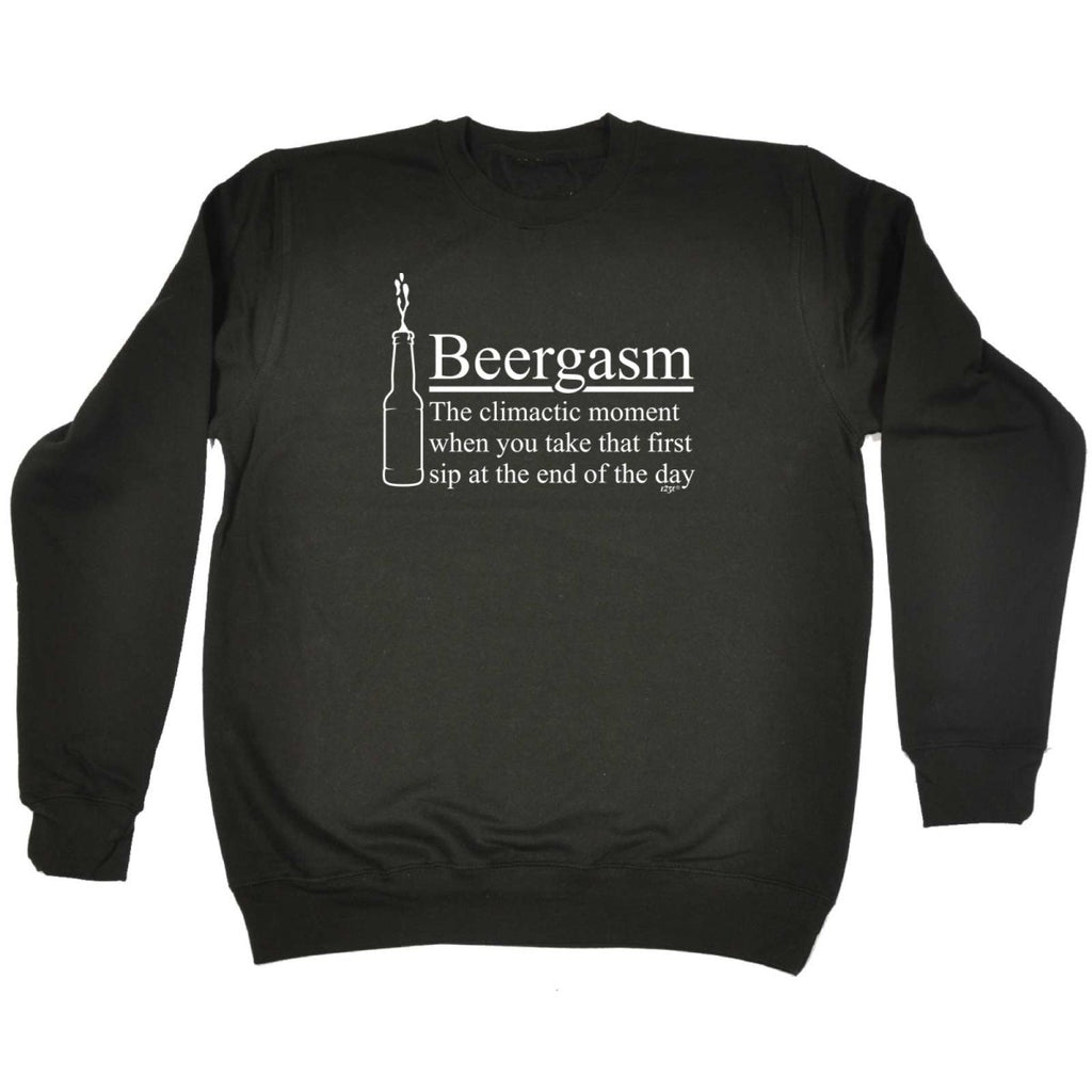 Alcohol Beergasm - Funny Novelty Sweatshirt - 123t Australia | Funny T-Shirts Mugs Novelty Gifts