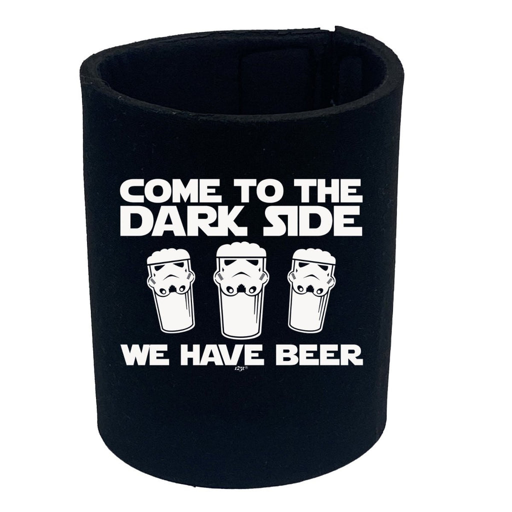 Alcohol Beers Come To The Dark Side - Funny Novelty Stubby Holder - 123t Australia | Funny T-Shirts Mugs Novelty Gifts