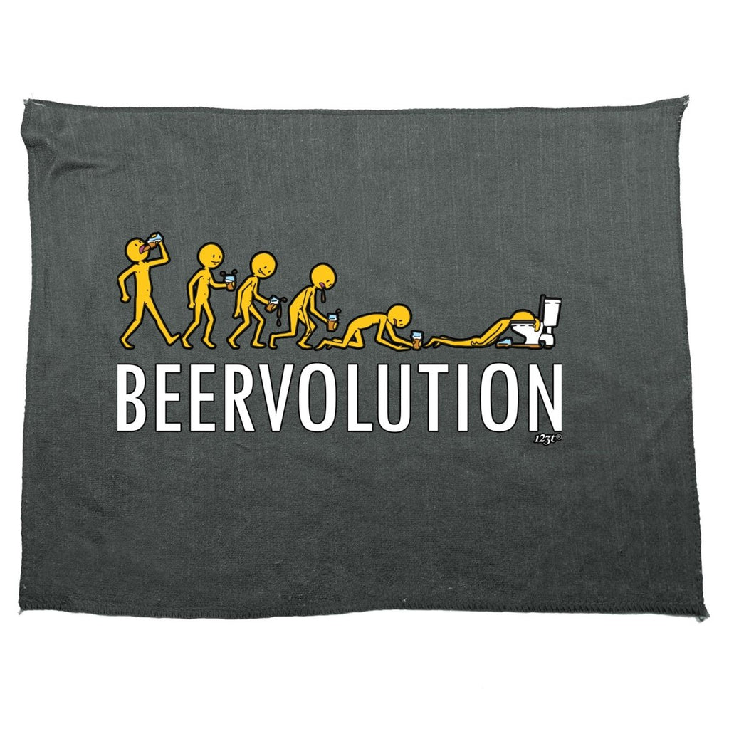 Alcohol Beervolution Beer Evolution - Funny Novelty Soft Sport Microfiber Towel - 123t Australia | Funny T-Shirts Mugs Novelty Gifts