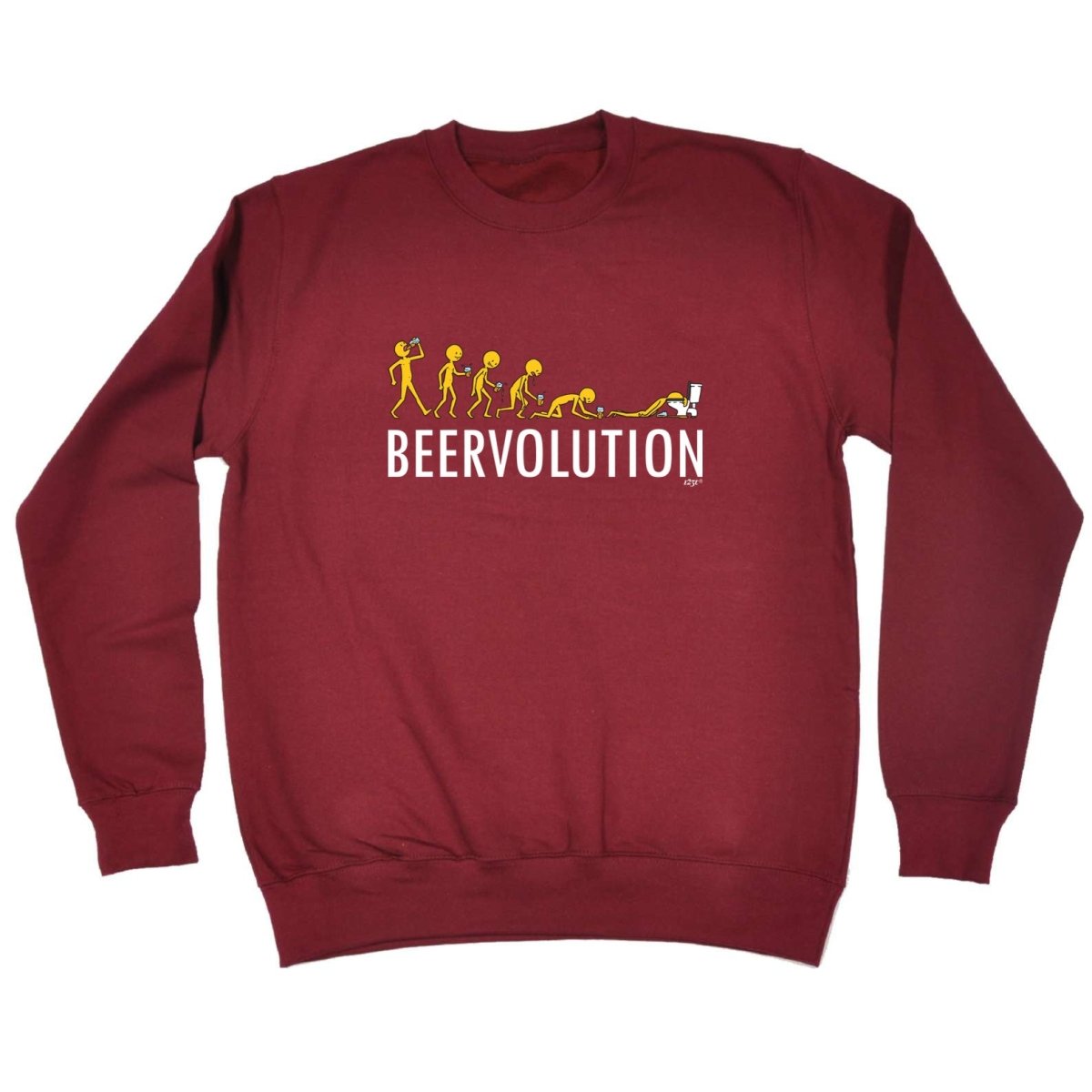 Alcohol Beervolution Beer Evolution - Funny Novelty Sweatshirt - 123t Australia | Funny T-Shirts Mugs Novelty Gifts