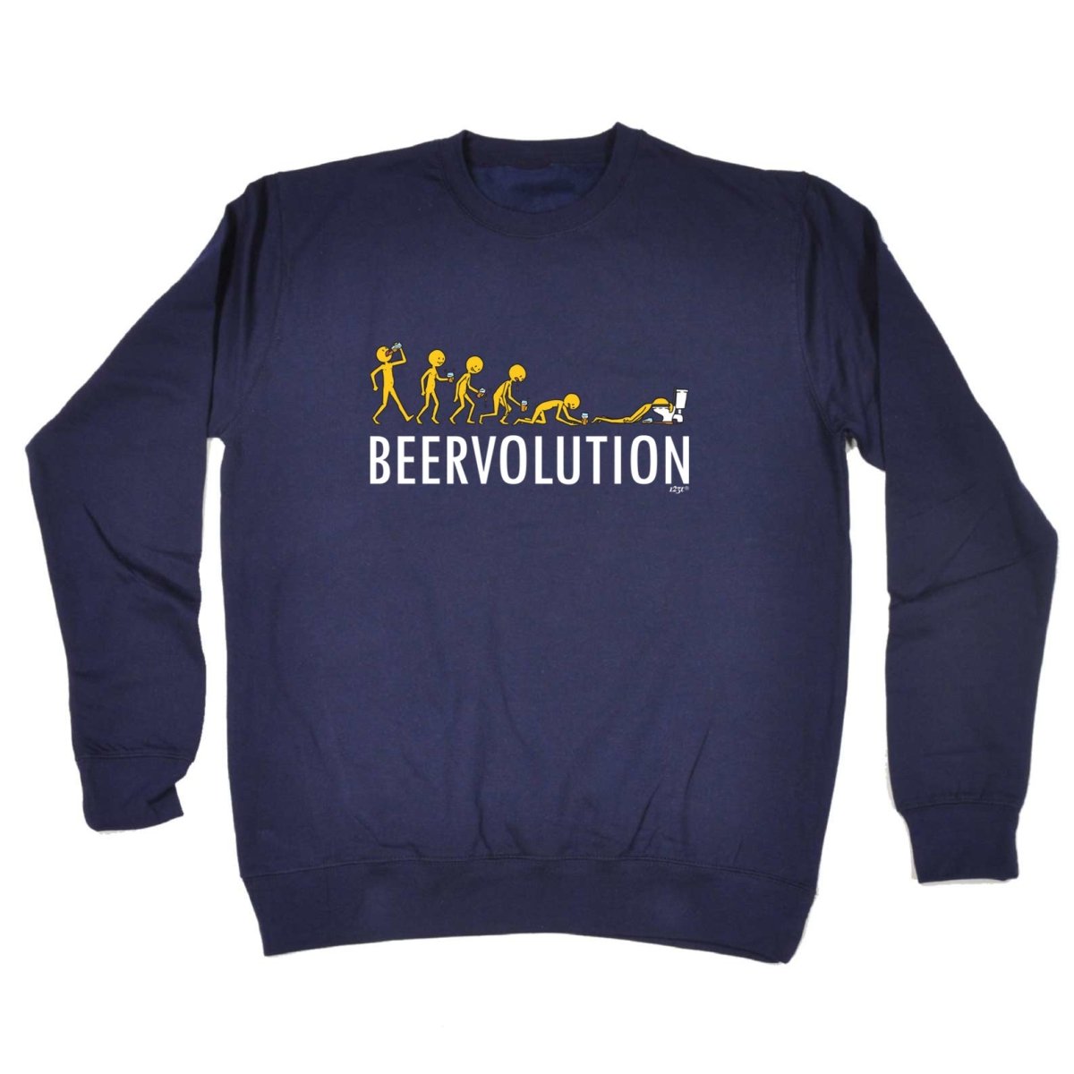Alcohol Beervolution Beer Evolution - Funny Novelty Sweatshirt - 123t Australia | Funny T-Shirts Mugs Novelty Gifts