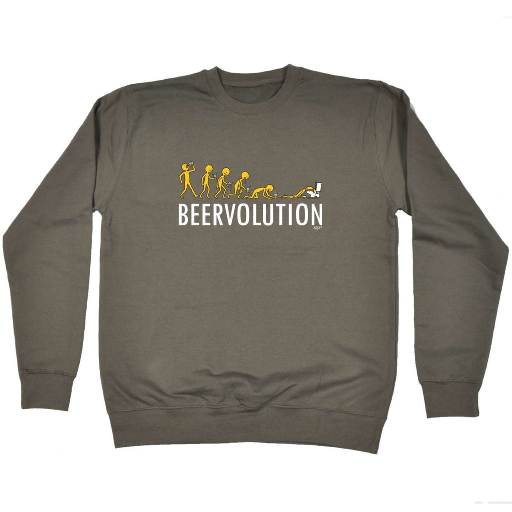 Alcohol Beervolution Beer Evolution - Funny Novelty Sweatshirt - 123t Australia | Funny T-Shirts Mugs Novelty Gifts
