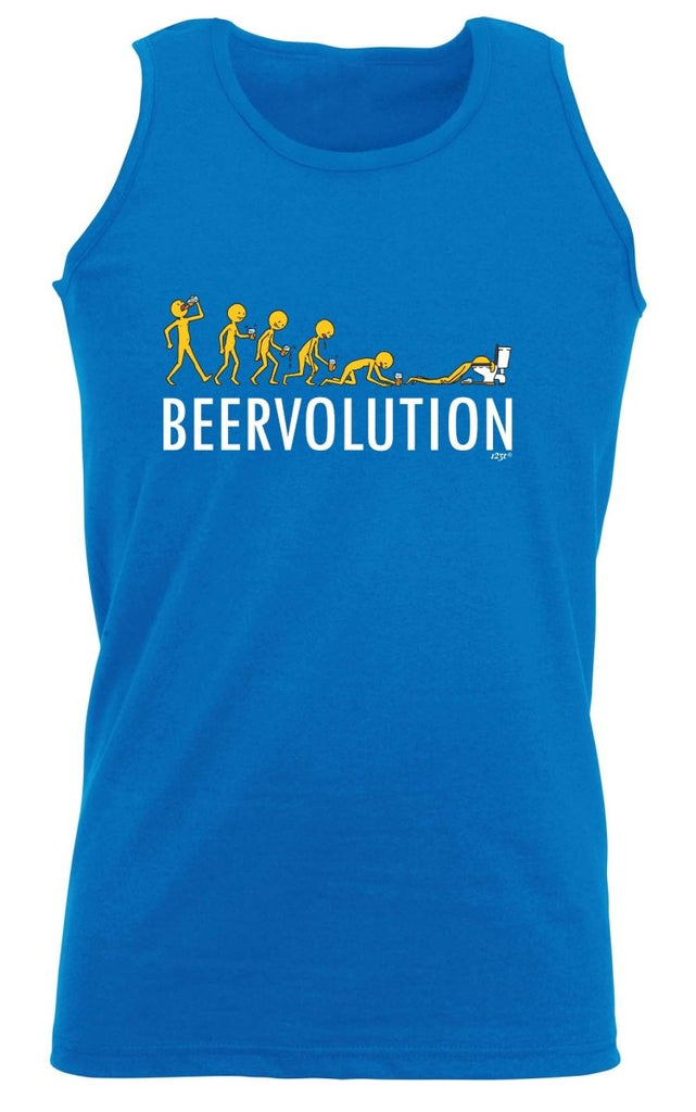 Alcohol Beervolution Beer Evolution - Funny Novelty Vest Singlet Unisex Tank Top - 123t Australia | Funny T-Shirts Mugs Novelty Gifts
