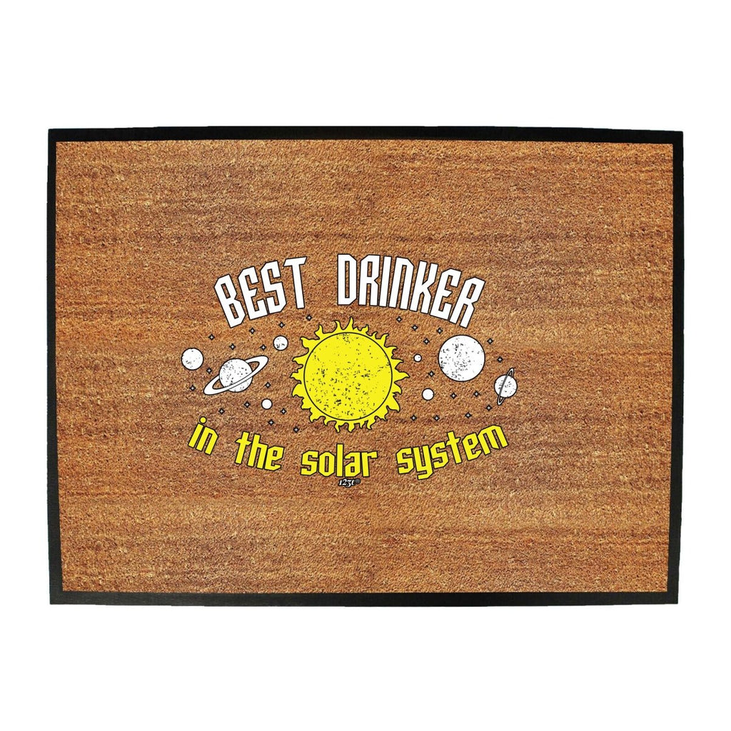 Alcohol Best Drinker Solar System - Funny Novelty Doormat Man Cave Floor mat - 123t Australia | Funny T-Shirts Mugs Novelty Gifts