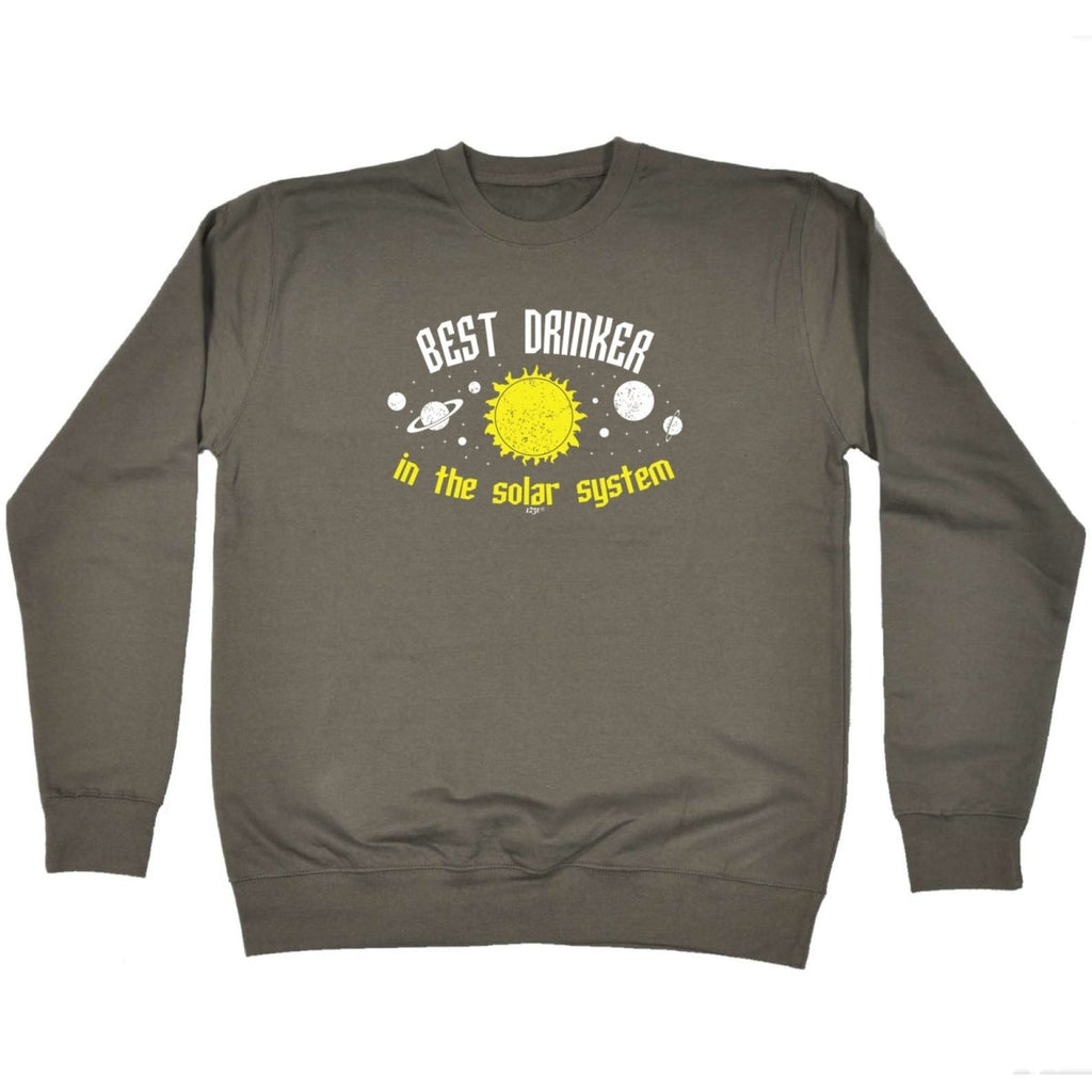 Alcohol Best Drinker Solar System - Funny Novelty Sweatshirt - 123t Australia | Funny T-Shirts Mugs Novelty Gifts