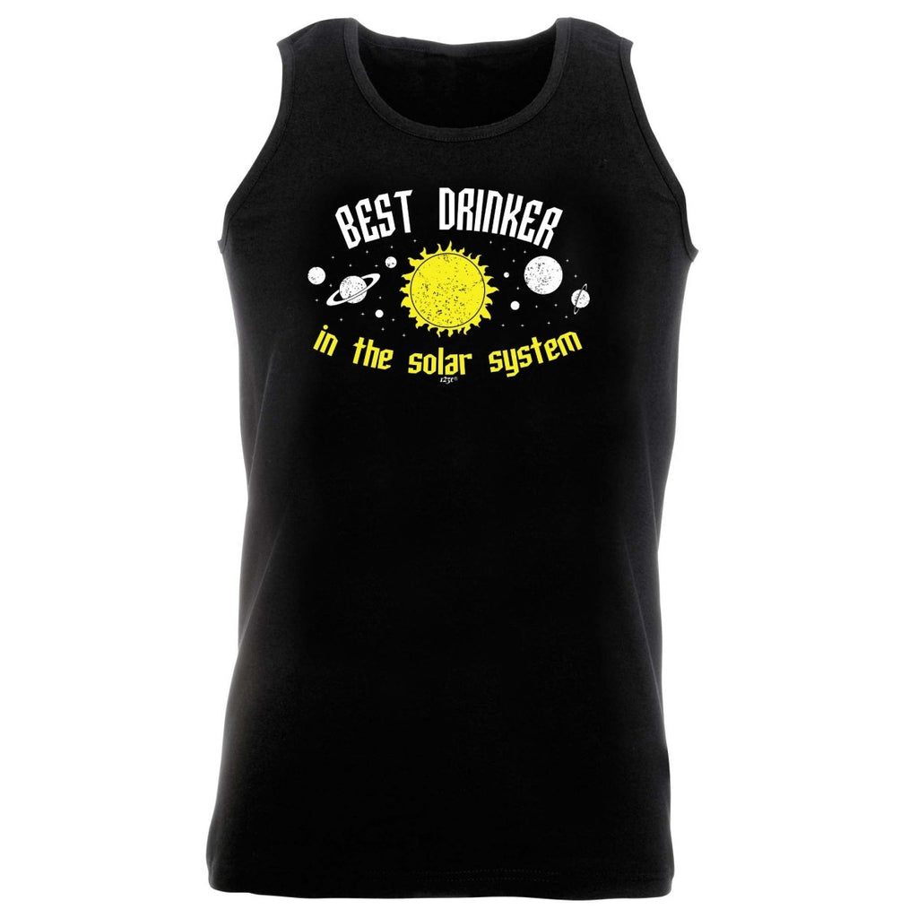 Alcohol Best Drinker Solar System - Funny Novelty Vest Singlet Unisex Tank Top - 123t Australia | Funny T-Shirts Mugs Novelty Gifts