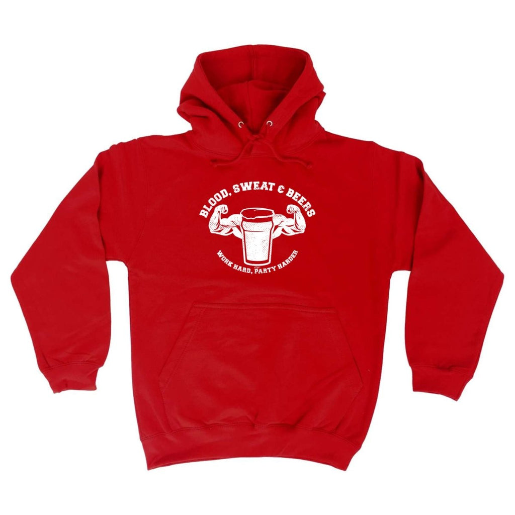 Alcohol Blood Sweat And Beers Gym - Funny Novelty Hoodies Hoodie - 123t Australia | Funny T-Shirts Mugs Novelty Gifts