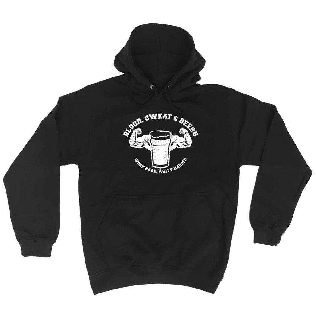 Alcohol Blood Sweat And Beers Gym - Funny Novelty Hoodies Hoodie - 123t Australia | Funny T-Shirts Mugs Novelty Gifts