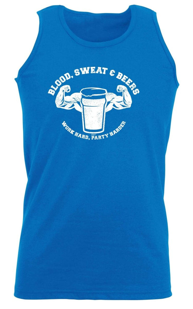 Alcohol Blood Sweat And Beers Gym - Funny Novelty Vest Singlet Unisex Tank Top - 123t Australia | Funny T-Shirts Mugs Novelty Gifts
