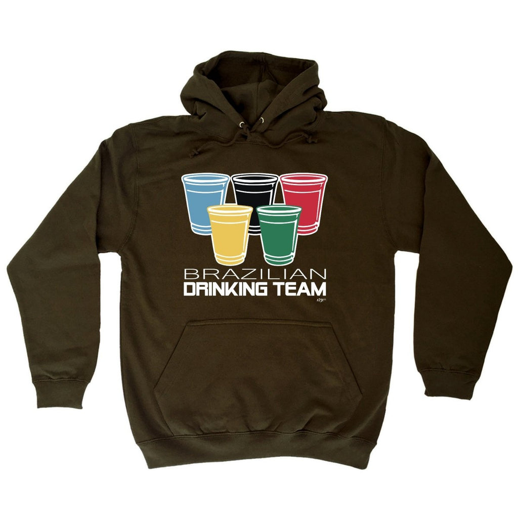 Alcohol Brazilian Drinking Team Glasses - Funny Novelty Hoodies Hoodie - 123t Australia | Funny T-Shirts Mugs Novelty Gifts